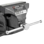 Тиски слесарные INTERTOOL Тиски слесарные поворотные 150мм, 9,6кг HT-0083