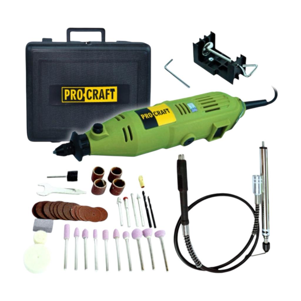 Дрилі-гравери PROCRAFT Гравер електричний 130W 8000-30000 об/хв. PG400