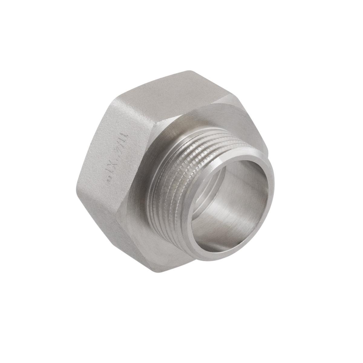 Фітінги різьбові нікельовані Nickel Raftec Перехідник 32в*25з (1 1/4В-1З) нікель P0403