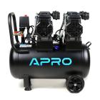 Компрессоры воздушные APRO Компрессор четырехцилиндровый безмасляный 2х1.5кВт 475л/мин 8бар 50л 850173