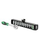 Набори головок INTERTOOL Набір головок 10 од. з рукояткою з храповим механізмом 1/2 ET-6013