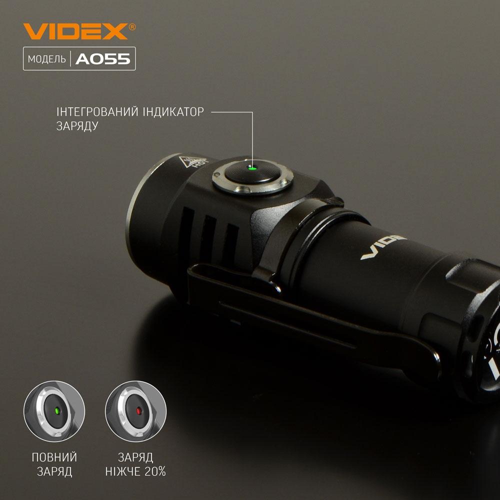 Ліхтарі ручні VIDEX Портативний світлодіодний ліхтарик 600Lm 5700K VLF-A055