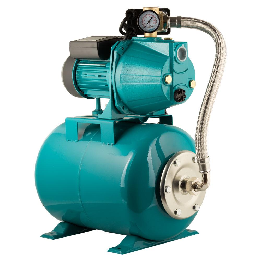 Насосные станции AQUATICA JETa80A5/RUS Насосная станция 0.75кВт Hmax48м Qmax 55л/мин (самовсасывающий насос) 24л Украина 775092/24