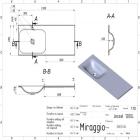Умивальники та п'єдестали MIRAGGIO Умивальник JESSEL 1200 L