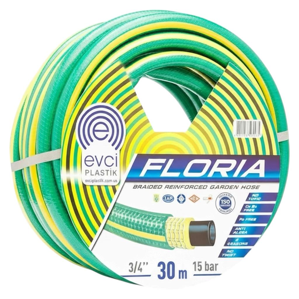 Поливочные шланги EVCI PLASTIK FLORIA Шланг поливальний 3/4 30м.