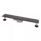 Душові трапи ITAL IT03-FT01/700G Душовий трап із нержавіючої сталі 600*70*85мм  (мокрий/сухий затвор) (Gungrey)