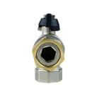 Крани серії Black Raftec BLACK Кран кутовий кульовий з накидною гайкою В/В DN15 (1/2) PN40 чм DRBZ1