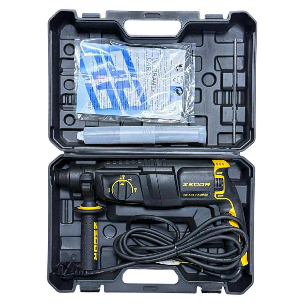 Перфоратори (електричні) ZEGOR Перфоратор прямий 3Дж. 800W SDS PLUS (кейс) HPB-26B