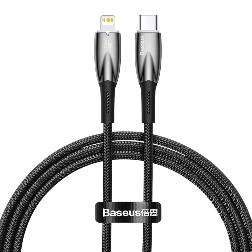 Кабелі та адаптери Baseus Кабель Glimmer Series Fast Charging Data Cable Type-C to iP 20W 1m. Black CADH000001