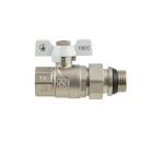 Краны серии White Raftec WHITE Кран шаровый с американкой DN20 (3/4) бб (с антипротечкой) WRB-2