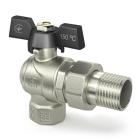 Крани серії Black Raftec BLACK Кран кутовий кульовий з американкою DN25 (1) чм DRBS3-U