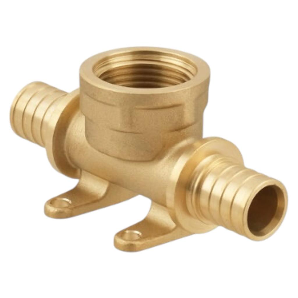 Push-фитинги для Pex труб Raftec Трійник натяжний з РВ Ø20x3/4xØ20 з вушками DWPT200220