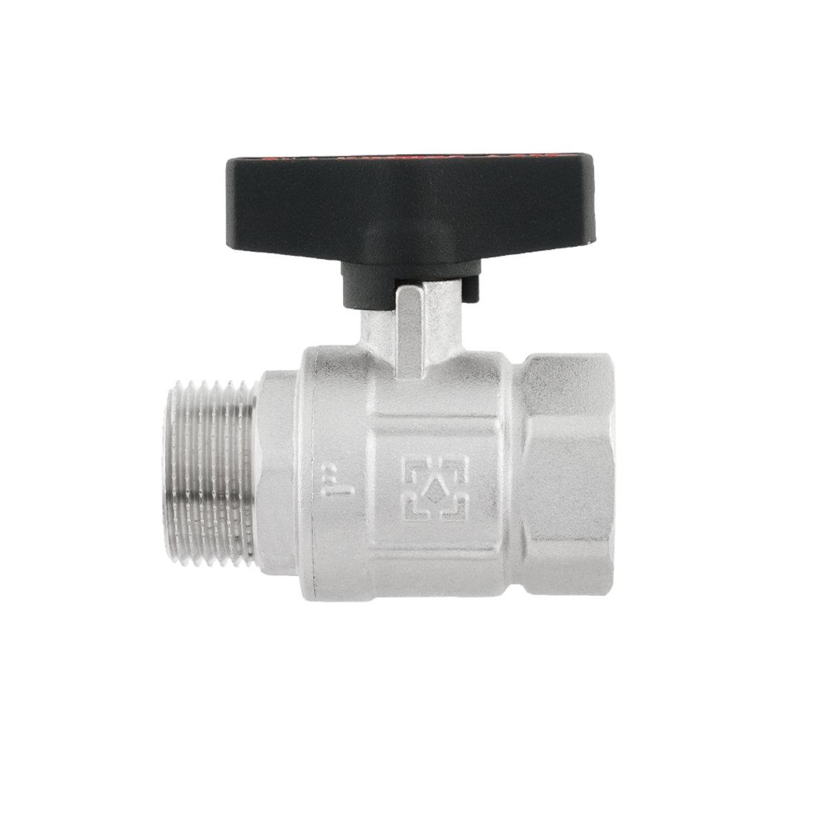 Краны серии Gold Raftec GOLD Кран шаровый DN25 PN50 (1) В/С черная бабочка GRDV03