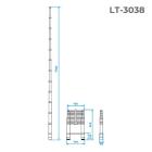 Лестницы телескопические INTERTOOL Драбина телескопічна 12 сходинок 3.8м. LT-3038