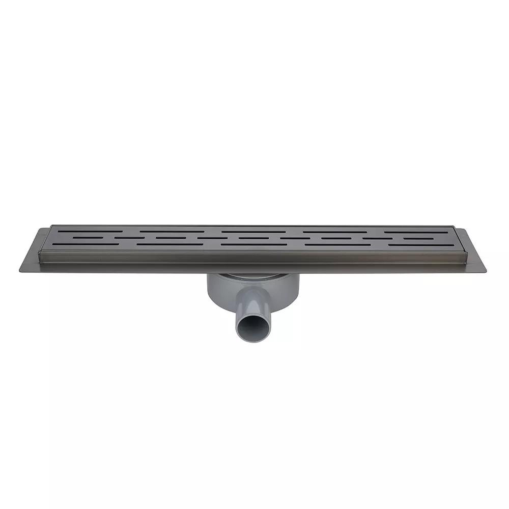 Душові трапи ITAL IT03-FT01/700G Душовий трап із нержавіючої сталі 600*70*85мм  (мокрий/сухий затвор) (Gungrey)