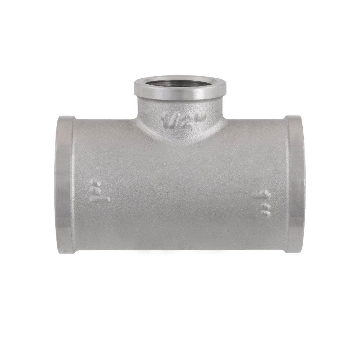 Фитинги резьбовые никелированные Nickel Raftec Тройник редукционный 32х15х32 (1-1/2-1) ВВВ никель TVVV030103