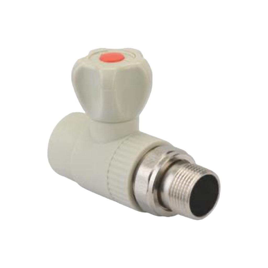 PPR Фитинги ROZMA PPR Кран радиаторный прямой Ø20