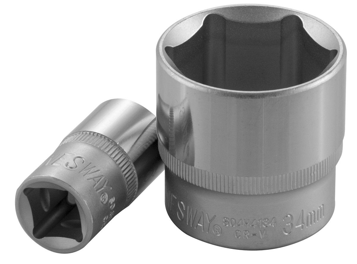 Головки СИЛА Головка шестигранна CrV 1/2 M=22мм., L=38мм. 252522