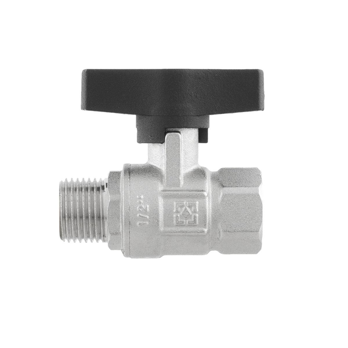 Крани серії Gold Raftec GOLD Кран кульовий DN15 PN64 (1/2) В/З чорний метелик GRDV01
