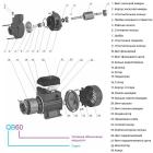 ПОВЕРХНЕВІ НАСОСИ ZEGOR Насос вихровий 0,37 кВт (мідь) QB60