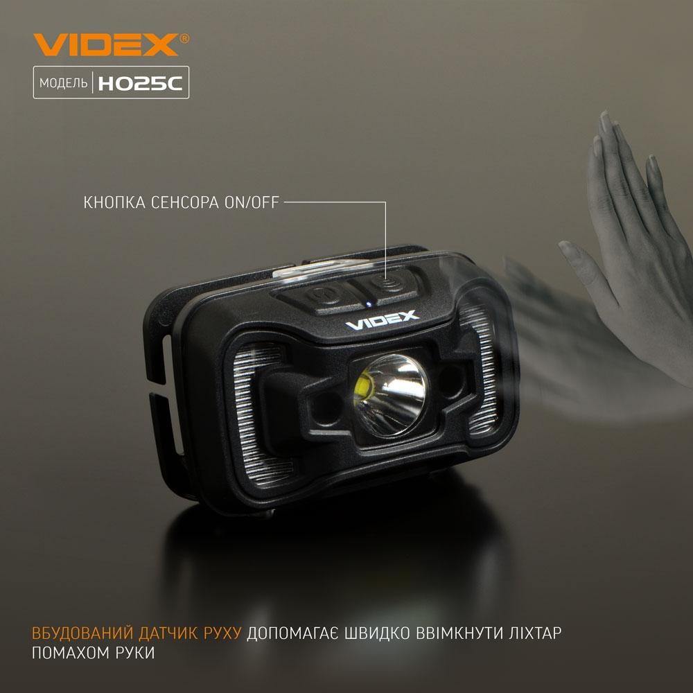 Ліхтарі налобні VIDEX Ліхтар налобний 310Lm 5000K VLF-H025C
