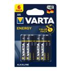 Батарейки VARTA ENERGY AA/LR6 1,5V ALKALINE (уп./6шт.)