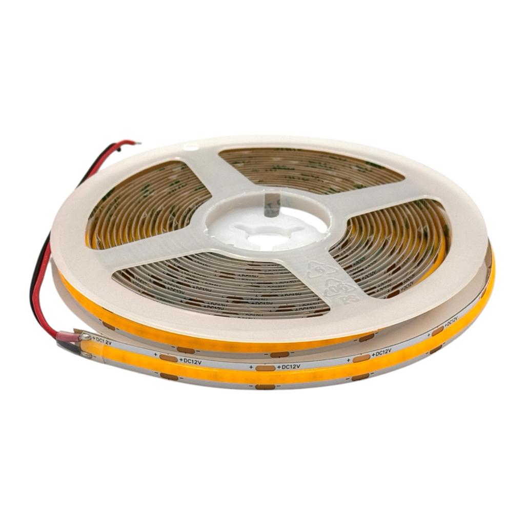 COB (12V) MTK LED-Стрічка COB 12V 9W IP20 320LED 1200Lm/м. (2700K-3500K) MTK-320WW-COB-IP20-12 (уп/5м.) 1022425