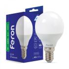LED-Лампи Feron LED-Лампа STANDART куля 6w 6400k E14 LB-745
