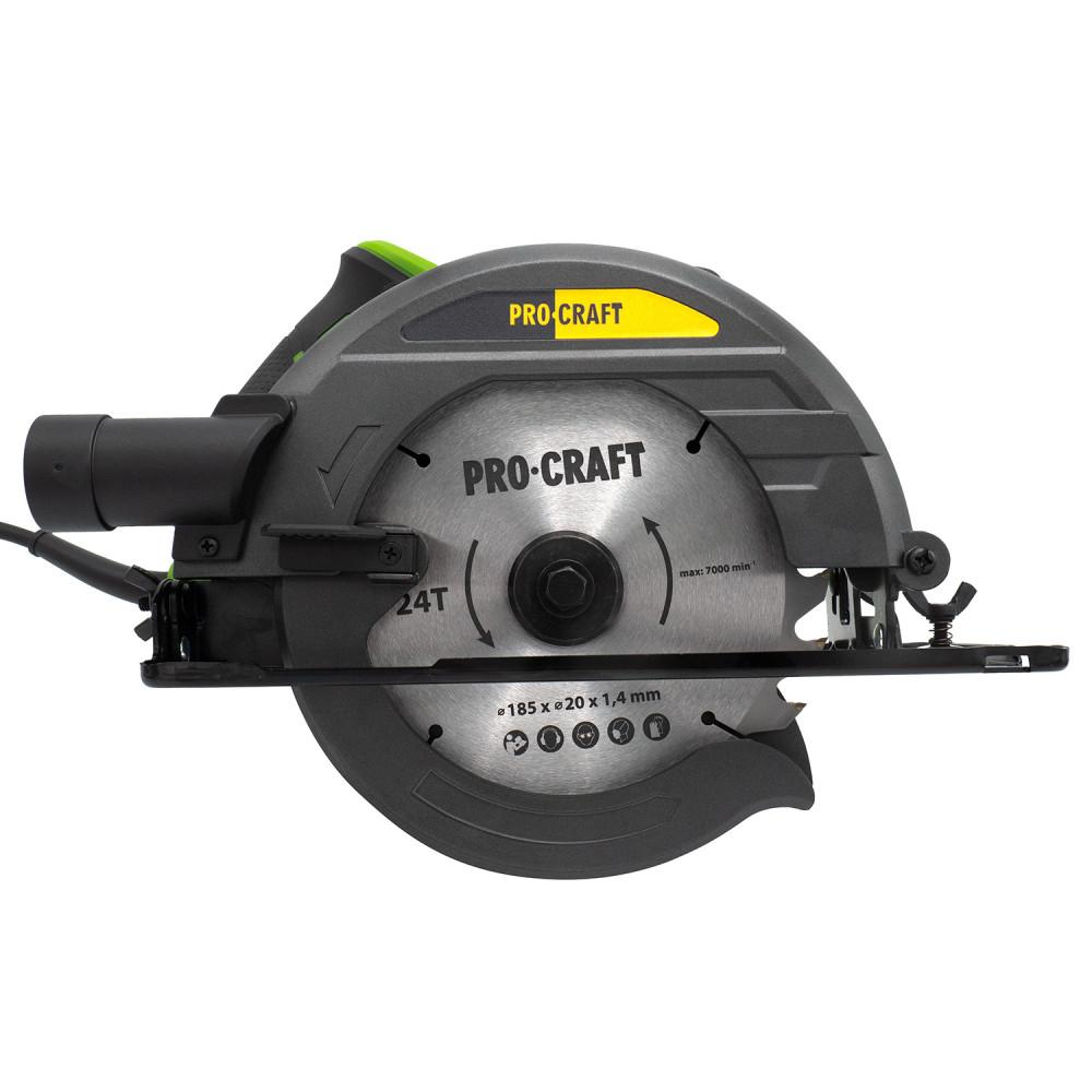 Пилки дискові (електричні) PROCRAFT Пила дискова Ø185мм. 1400Вт. KR1400