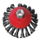 Щетки на УШМ INTERTOOL Щетка конусная 115 мм, для УШМ, М14 (пучки витой проволоки) BT-4115