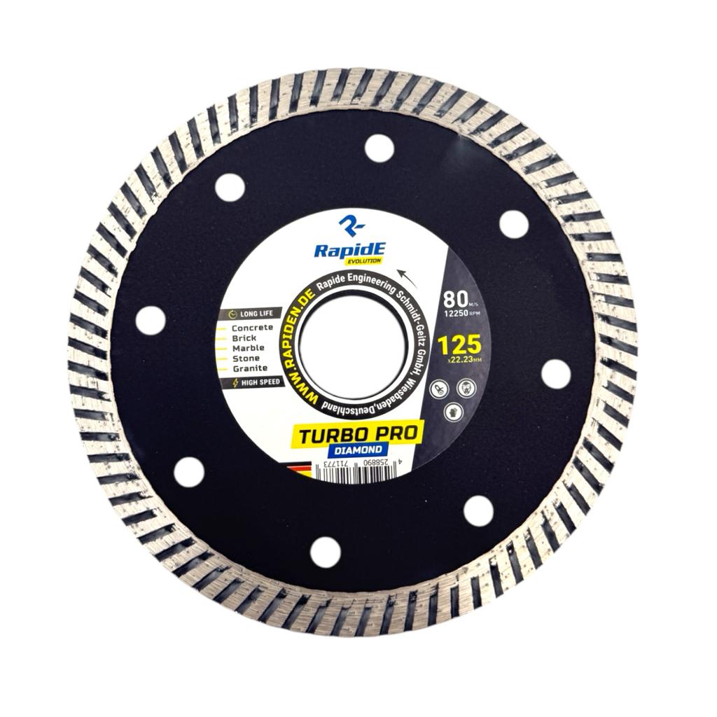 Диски алмазные RAPIDE TURBO PRO Диск алмазный 125*22,2мм. R1177 RAHФ-00000905