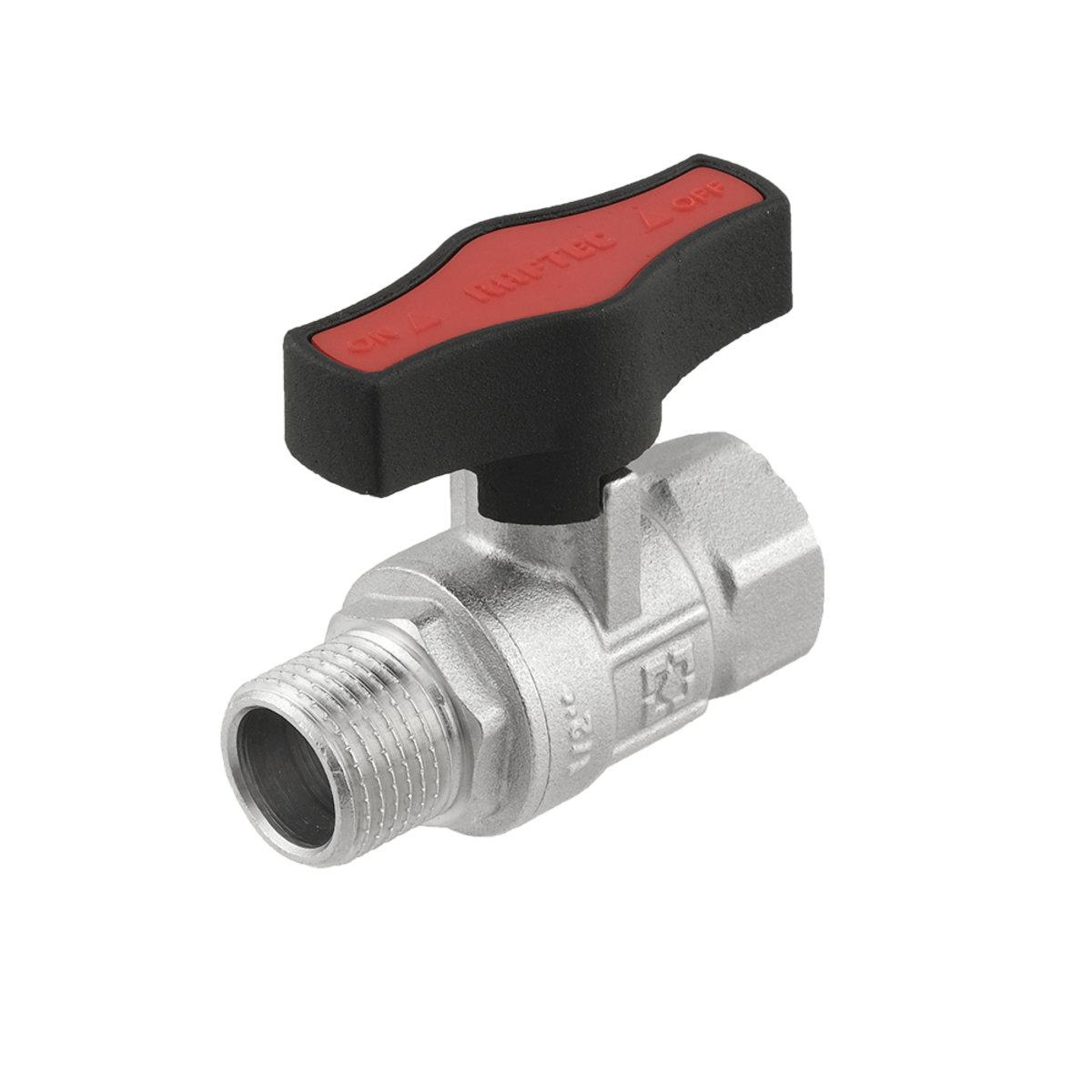 Крани серії Gold Raftec GOLD Кран кульовий DN15 PN64 (1/2) В/З чорний метелик GRDV01