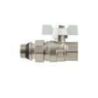 Краны серии White Raftec WHITE Кран шаровый с американкой DN20 (3/4) бб (с антипротечкой) WRB-2