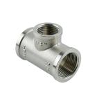 Фітінги різьбові нікельовані Nickel Raftec Трійник редукційний 20х15х20 (3/4-1/2-3/4) ВВВ нікель TVVV020102
