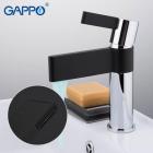 Смесители для умывальника GAPPO G1081 (ATALANTIC)  Смеситель для умывальника (черный\хром)
