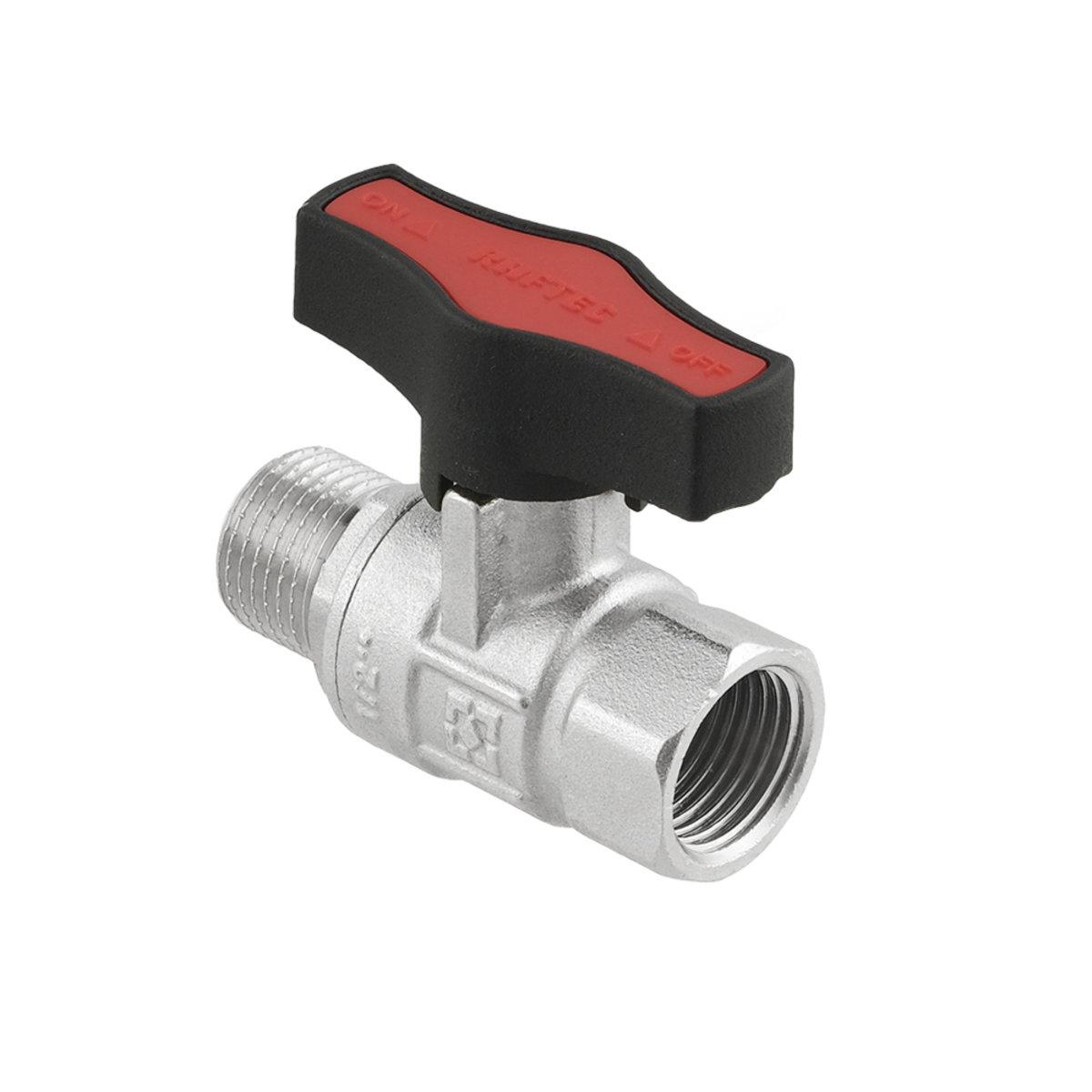 Крани серії Gold Raftec GOLD Кран кульовий DN15 PN64 (1/2) В/З чорний метелик GRDV01