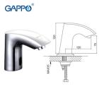 Змішувачі для умивальника GAPPO G518 Змішувач для умивальника Г-образний сенсорный