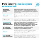 Реле напряжения ZUBR Реле напряжения D2-63 red