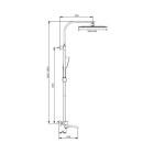Душевые системы GAPPO G2407-40 (JACOB) душ. система с термостатом лат. корпус 3х функц