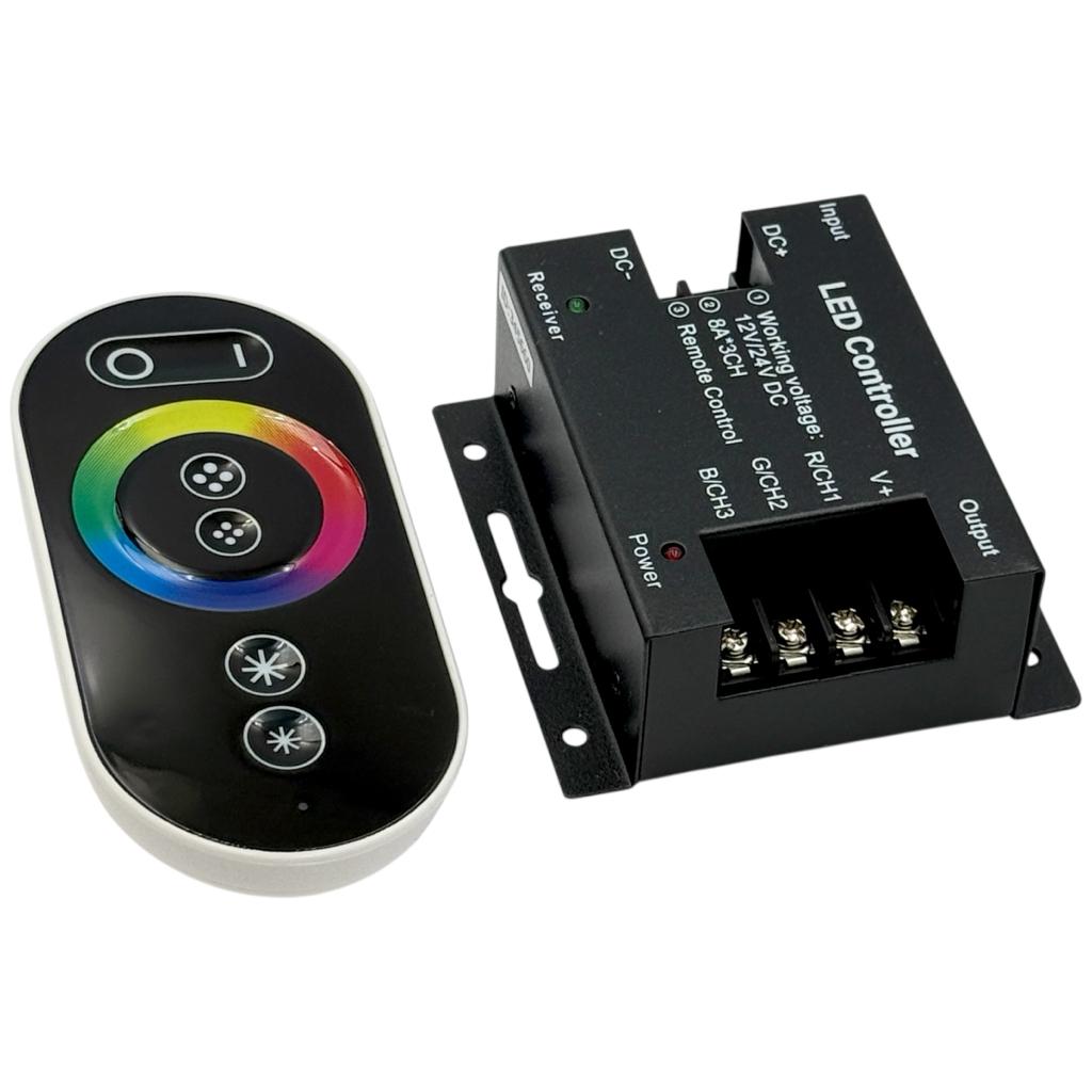 Контроллеры для LED-ленты RGB Контроллер для LED-ленты RGB 12V 288W сенсорный ЧЕРНЫЙ №62