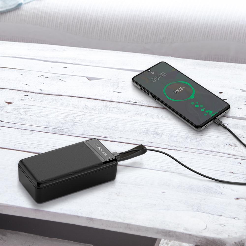 Повербанки (POWER BANK) TITANUM Power bank 30000mAh  TPB-914 Black