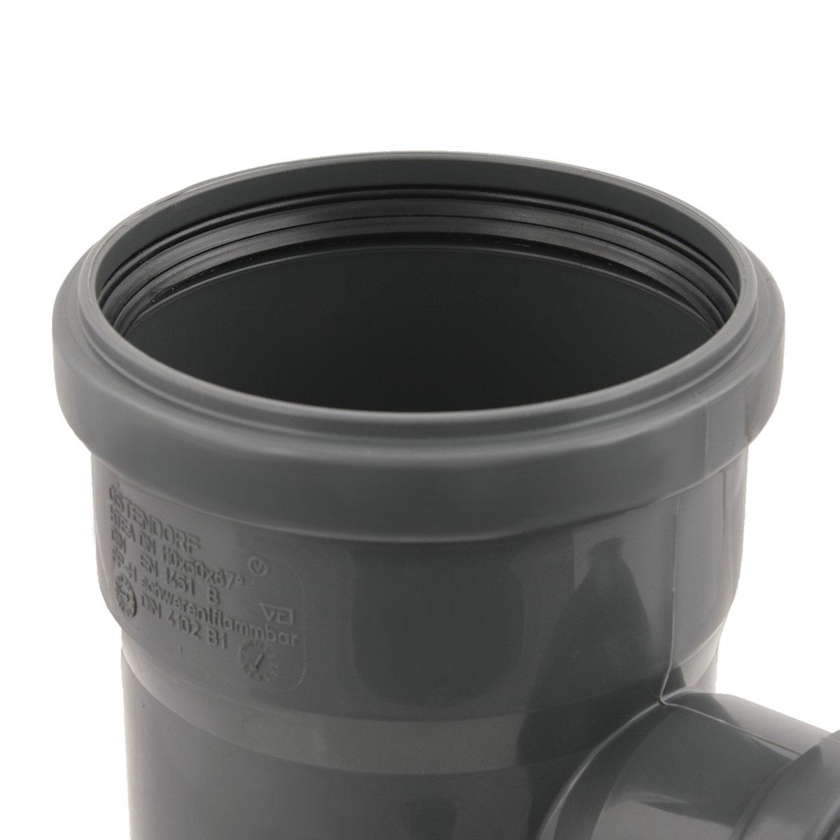 Внутренняя канализация Ostendorf HT Safe Тройник канализационный Ø110/50/87,5°