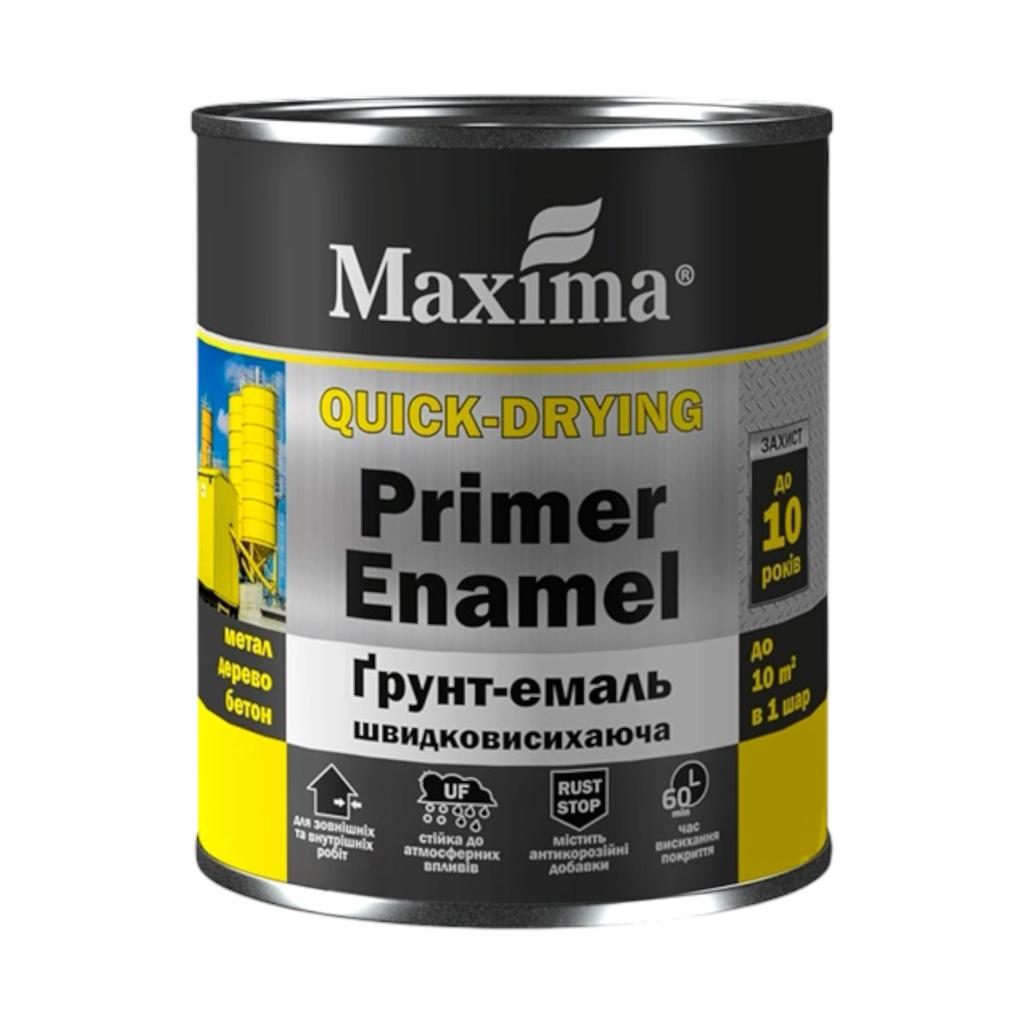 Грунт-емаль швидковисихаюча Maxima Грунт-емаль швидковисихаюча 2,5кг. (ВИШНЕВА ГЛЯНЦЕВА)