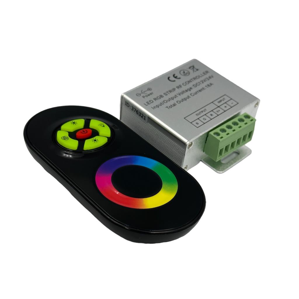 Контроллеры для LED-ленты RGB Контроллер для LED-ленты RGB 12V 216W сенсорный ЧЕРНЫЙ №55/1
