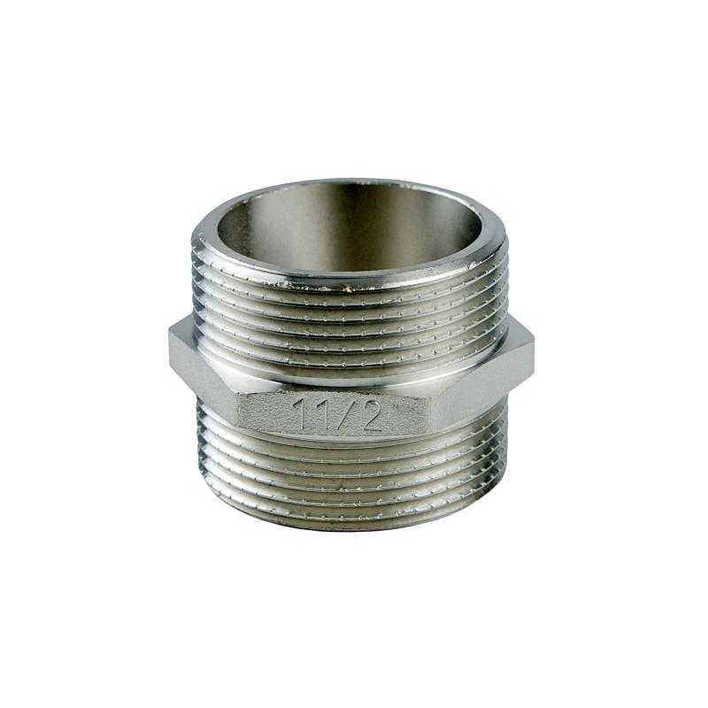 Фитинги резьбовые никелированные Nickel Raftec Ниппель 25 (1) ЗЗ никель N03
