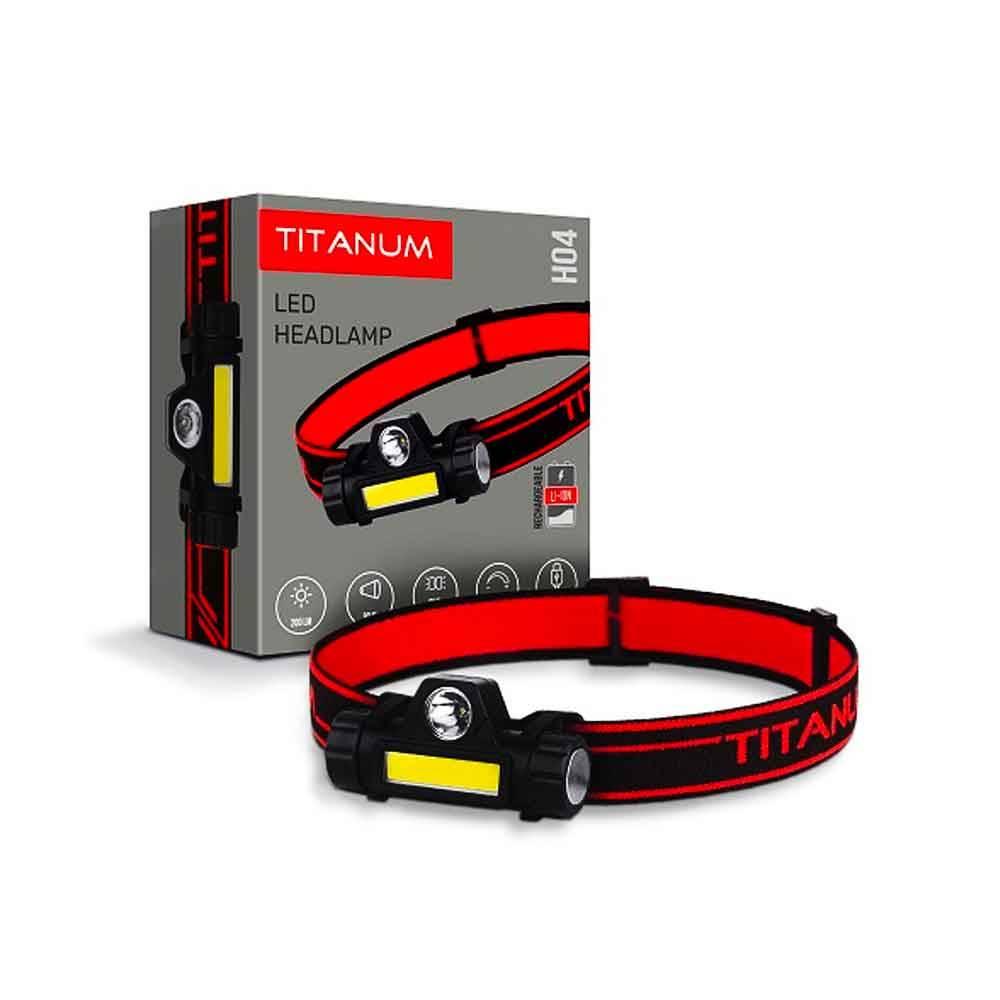 Ліхтарі налобні TITANUM Ліхтар налобний 200Lm 6500K TLF-H04