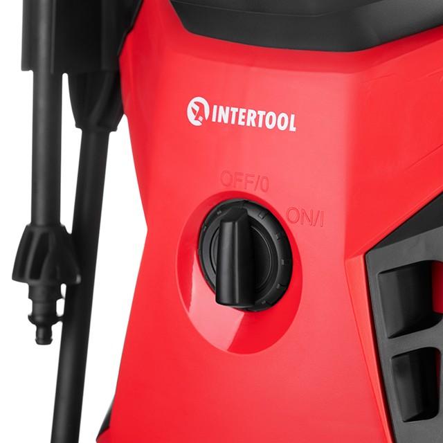 Мийки високого тиску електричні INTERTOOL Мийка високого тиску 1600Вт, ном. 6 л/хв, макс. 7 л/хв, 90-130бар DT-1515