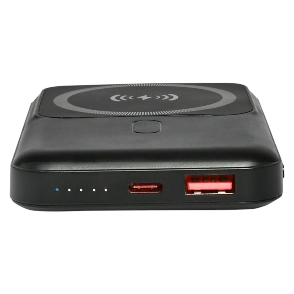 Повербанки (POWER BANK) TITANUM TPB-MA02-B Power bank 10000mAh PD20W 22.5W Black (с беспроводной зарядкой)