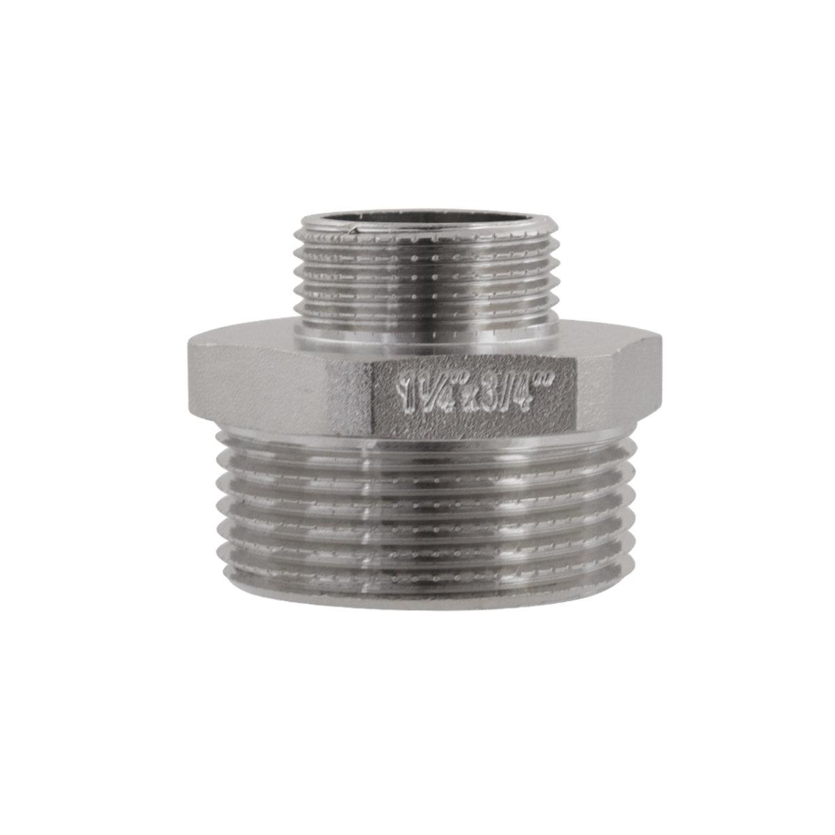 Фітінги різьбові нікельовані Nickel Raftec Ніпель-перехідник 32х20 (1 1/4- 3/4) никель NP0402