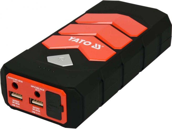 Пуско-зарядные устройства YATO Пусковая батарея Li-Pol 9000 mAh 200/400А выход: 12В/3.5А через USB: 5В/2А YT-83081